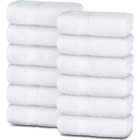  The Best Hand Towels Option: White Classic Wealuxe Home Collection Hand Towels