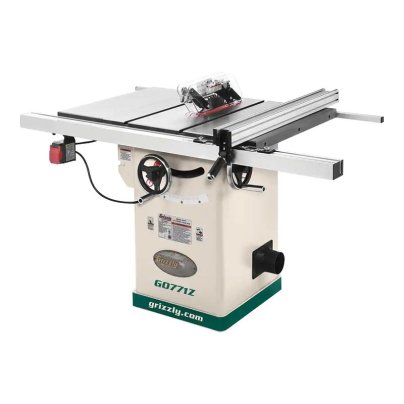 Grizzly Industrial Hybrid Table Saw on a white background