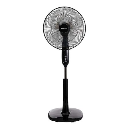  Amazon Basics Oscillating Pedestal Fan on a white background