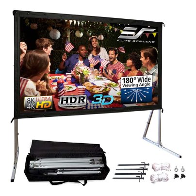 The Best Outdoor Projector Screen Option: Elite Screens Yard Master 2 Outdoor Projector Screen