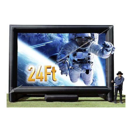  The Best Outdoor Projector Screen Option: Sewinfla 24-Foot Inflatable Projector Screen