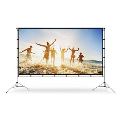 The Best Outdoor Projector Screen Option: Vamvo 100-Inch Indoor/Outdoor Projection Screen