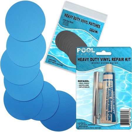  The Best Pool Patches Option: Pool Above Heavy-Duty Vinyl Repair Patch Kit