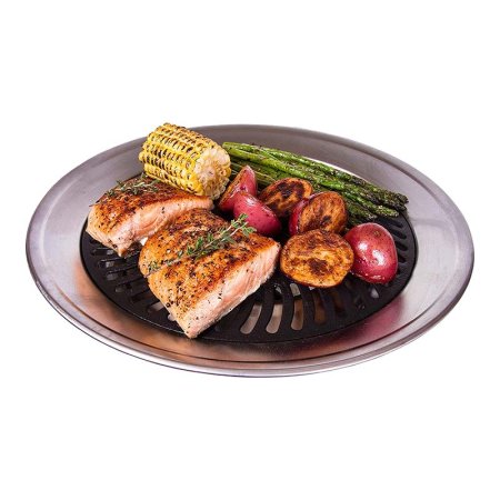  The Best Smokeless Indoor Grill Option: Kitchen + Home Stovetop Smokeless Indoor Grill