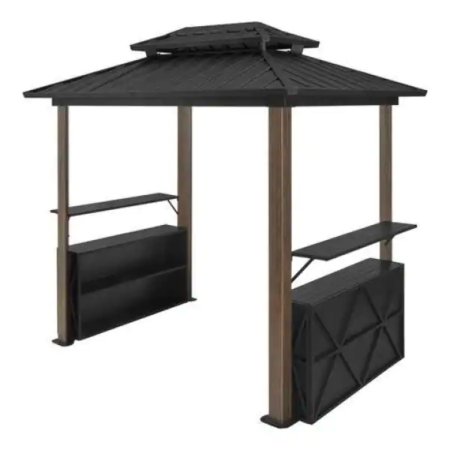  The Best Grill Gazebos Option: Hampton Bay Hollybrook Steel Hard Top Grill Gazebo