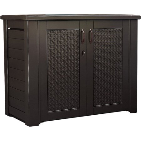  The Best Outdoor Towel Racks Option: Rubbermaid Extra-Large Patio Storage Cabinet