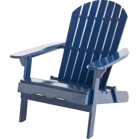  The Highland Dunes Kalicki Solid Wood Adirondack Chair on a white background.