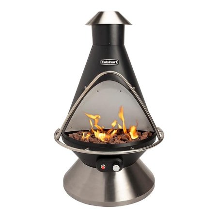  The Cuisinart Chimenea Propane Fire Pit on a white background.