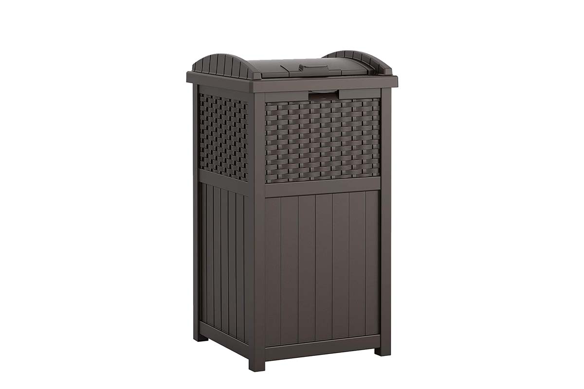 The Best Trash Can Option Suncast Hideaway Resin Waste Bin