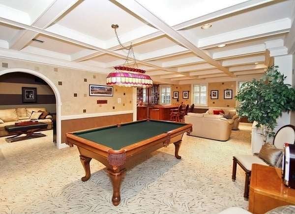 Basement Ceiling - Coffered