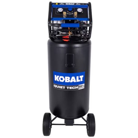  The Kobalt Quiet Tech 150 PSI 26-Gal. Air Compressor on a white background.