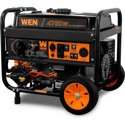 The Best Cheap Home Generators Option: Wen DF475T Dual Fuel Portable Generator