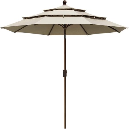  The Best Patio Umbrellas for Windy Conditions Option: EliteShade USA 3-Tier Patio Umbrella