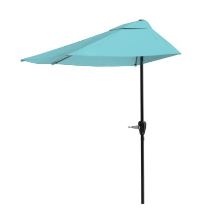  The Best Patio Umbrellas for Windy Conditions Option: Pure Garden 9-Foot Half-Round Patio Umbrella