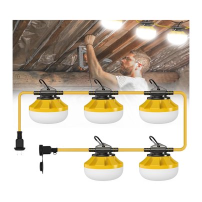 The Best LED Shop Lights Option Pvilub 50W Construction String Lights