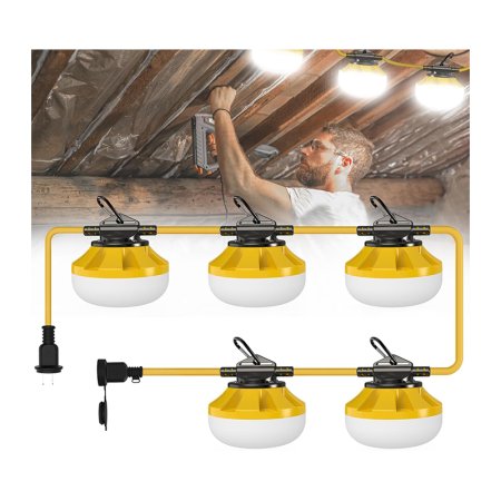  The Best LED Shop Lights Option Pvilub 50W Construction String Lights