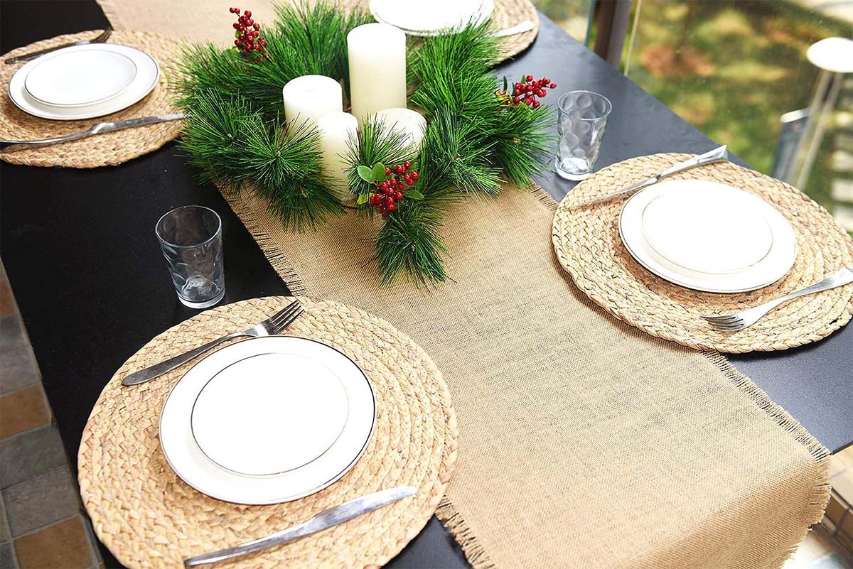 The Best Table Runner Option Home FSN Burlap Table Runner