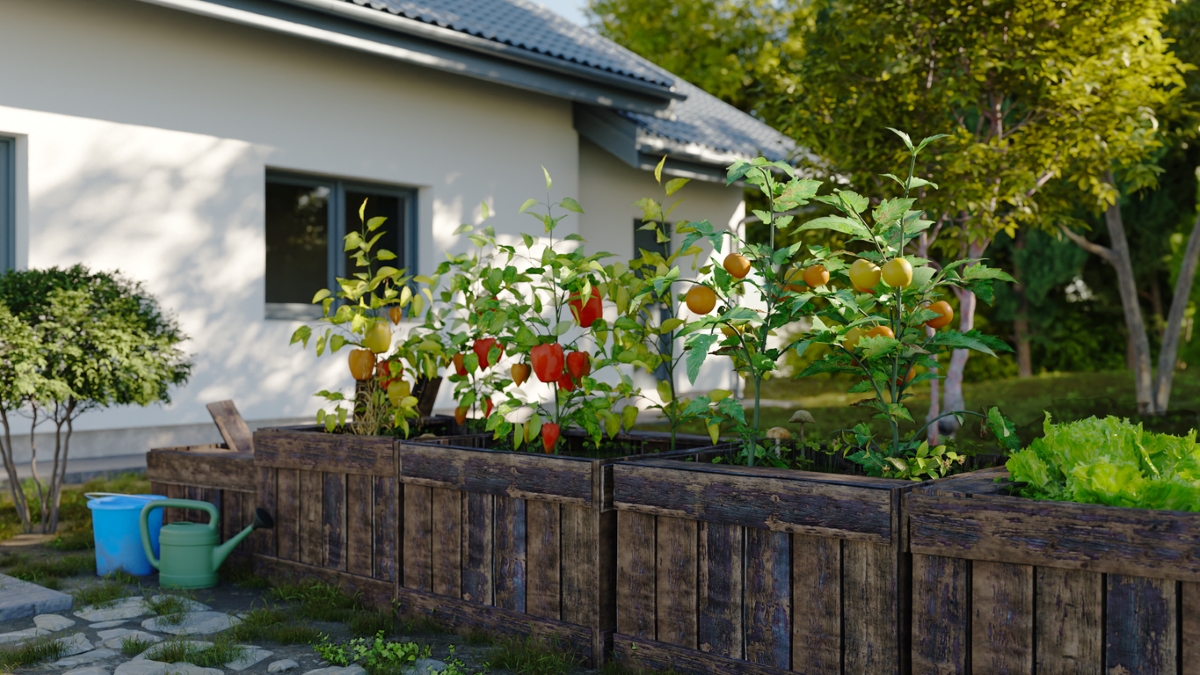 front yard garden beds