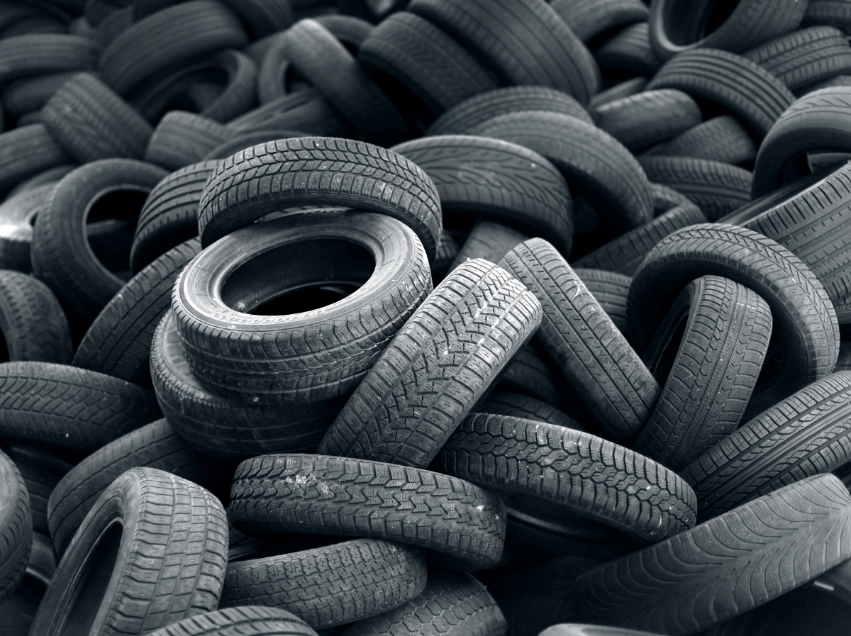 Pile of old tires