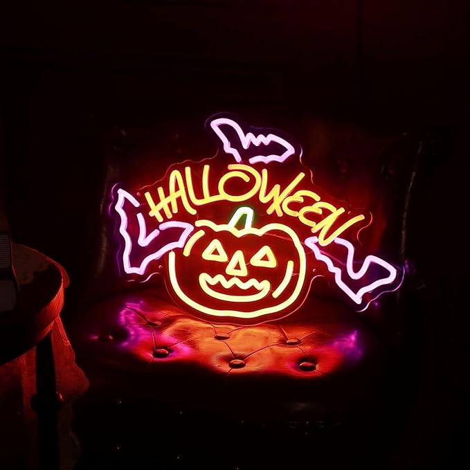 Halloween Pumpkin Neon Sign