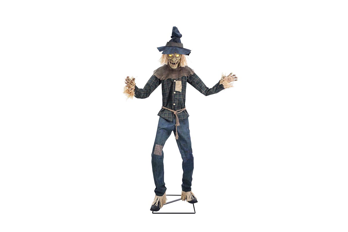 The Best Outdoor Halloween Decoration Option 6.6 Ft Strawman Animatronic