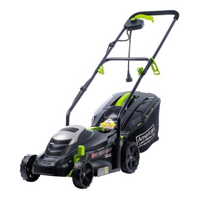 The American Lawn Mower 14-Inch 11-Amp 120V Corded Mower on a white background.