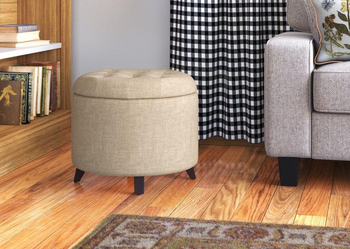 The Best Storage Ottoman Option Andover Mills Avers Upholstered Storage Ottoman