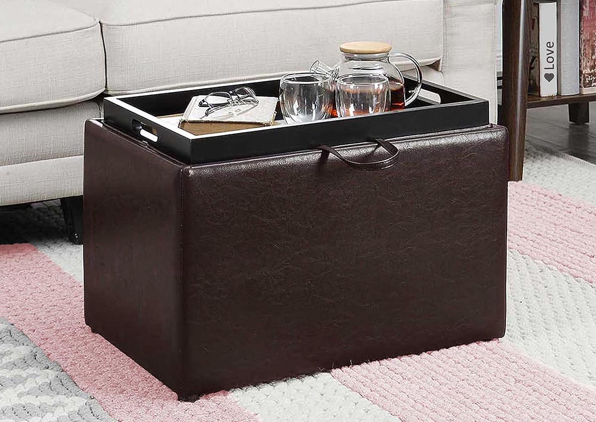 The Best Storage Ottoman Option Convenience Concepts Designs4Comfort Accent Storage Ottoman