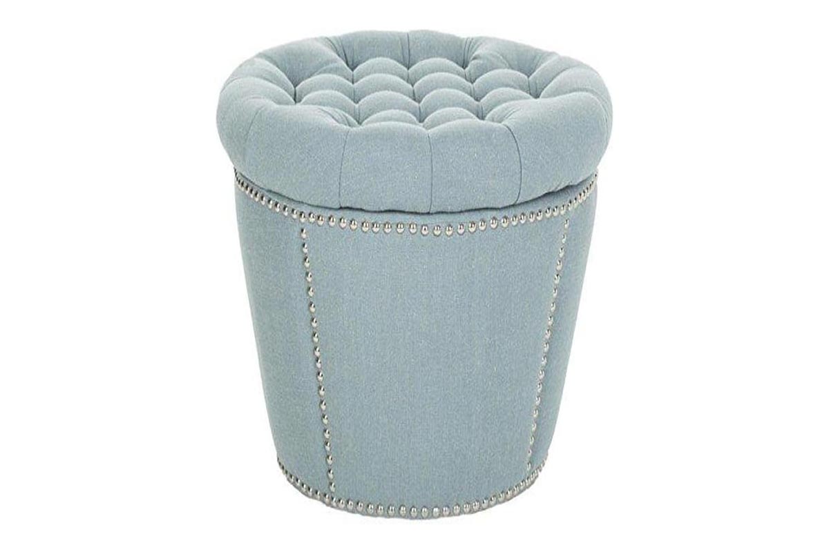 The Best Storage Ottoman Option Safavieh Mercer Collection Tufted Round Storage Ottoman