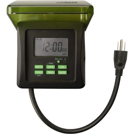  Woods 50015WD Outdoor 7-Day Heavy-Duty Digital Timer on white background