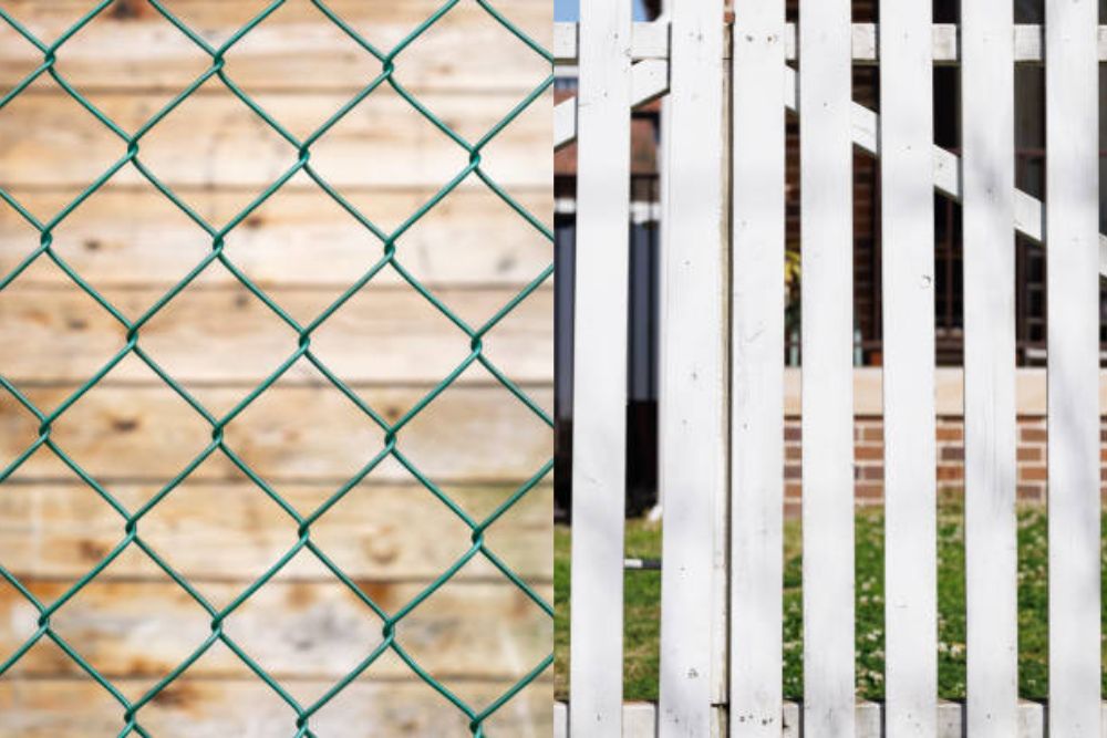 chain link vs wood fence cost