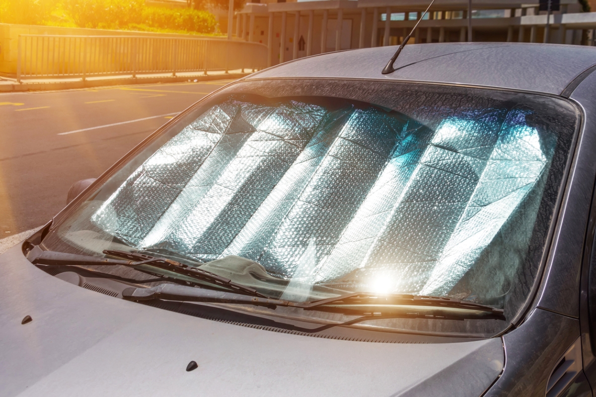 Aluminum car shade