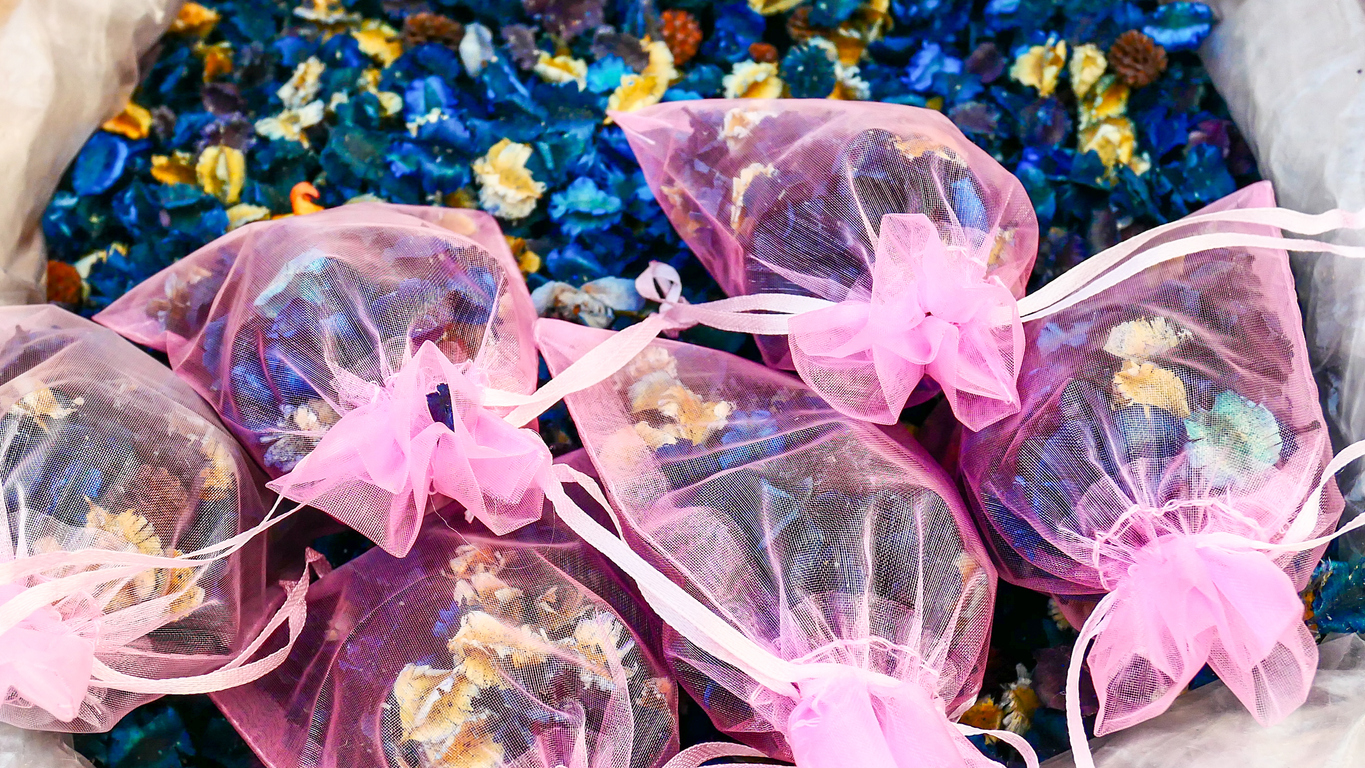 Dried Flower and Herbal Sachets.