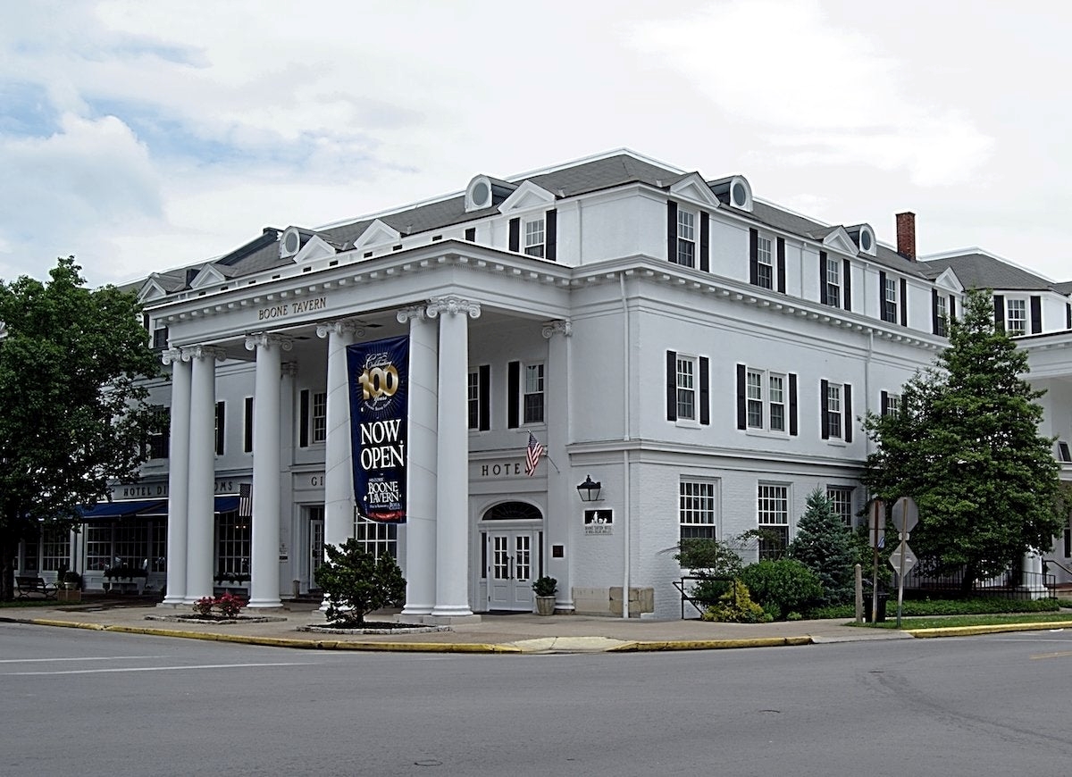 White tavern building