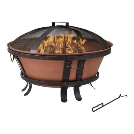  The Best Copper Fire Pits Option: Hampton Bay Whitlock Cast Iron Fire Pit