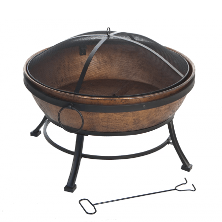  The Best Copper Fire Pits Option: Latitude Run Aksel Steel Wood-Burning Fire Pit