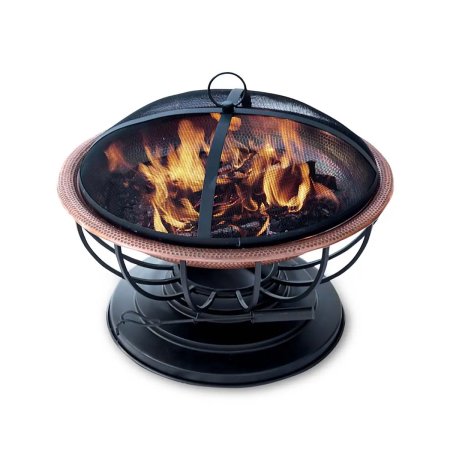  The Best Copper Fire Pits Option: Plow & Hearth Hammered Copper Fire Pit With Lid