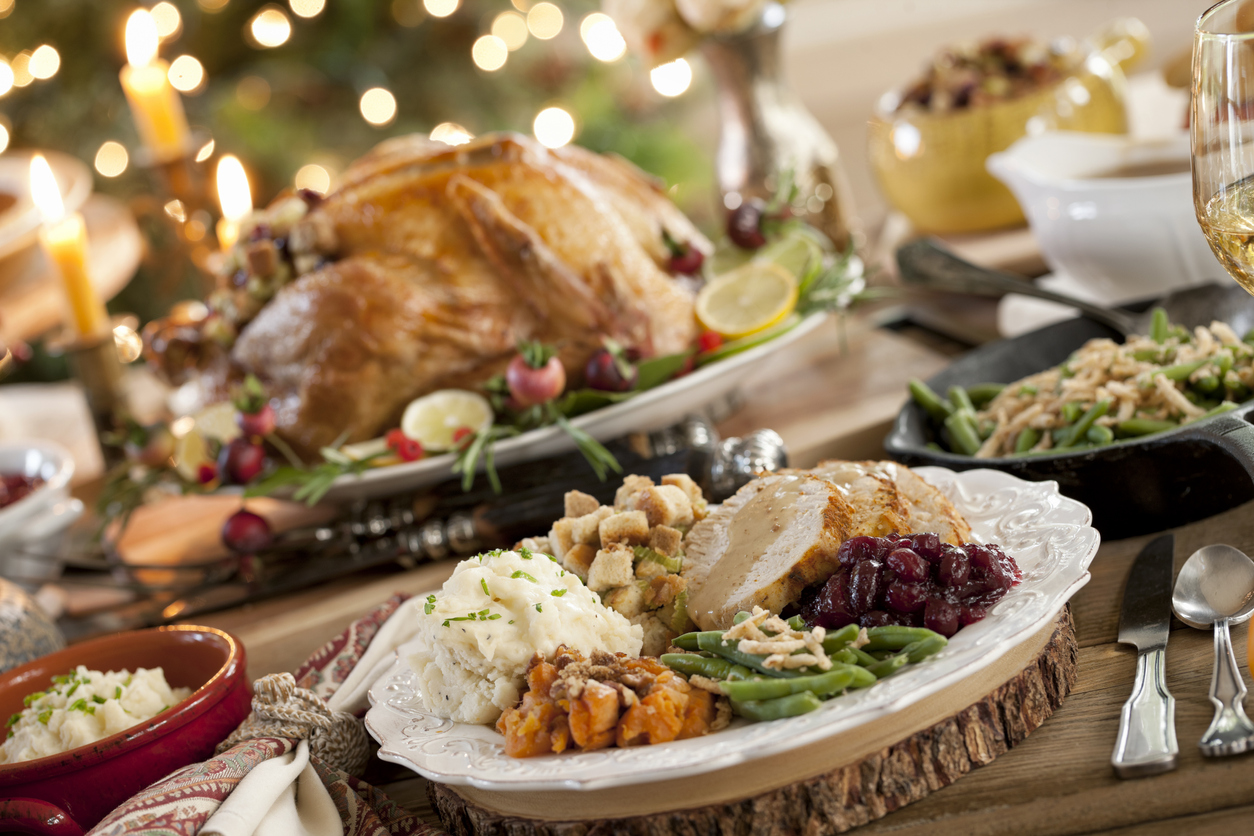 Elegant Holiday Thanksgiving Dinner Place Setting