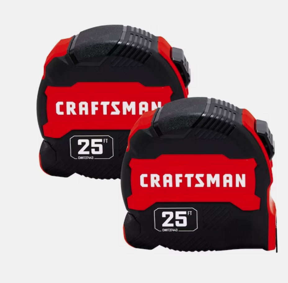 Craftsman measuring tape, two-pack