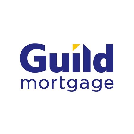  Les mots 'Guild Mortgage' apparaissent en bleu foncé sur fond blanc.