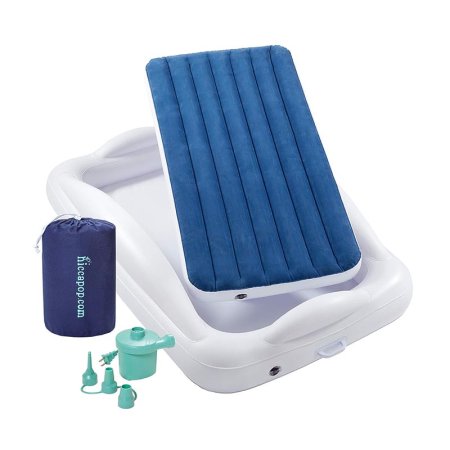  The Best Air Mattresses Option: Hiccapop Inflatable Toddler Travel Bed With Bumpers