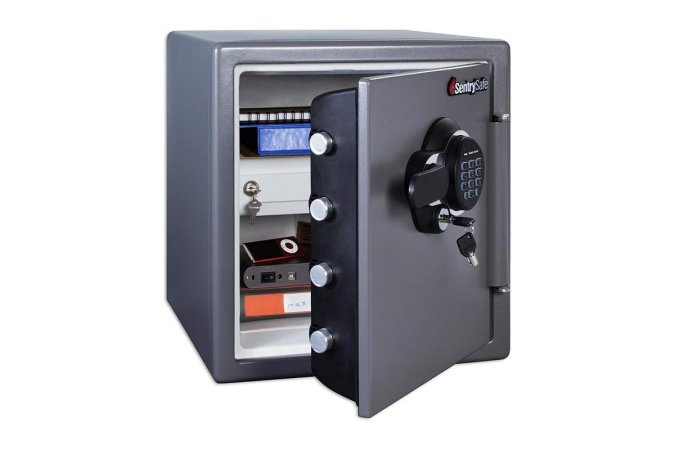  SentrySafe SFW123GDC Fireproof and Waterproof Safe on white background