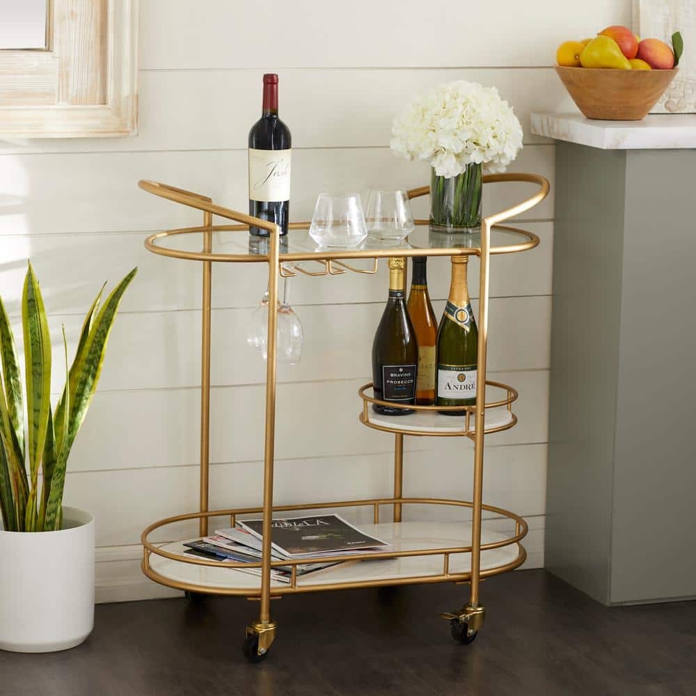 The Hottest Gifts From The Home Depot Option Litton Lane Gold Metal Bar CartThe Hottest Gifts From The Home Depot Option Litton Lane Gold Metal Bar Cart