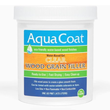  The Best Wood Filler Option: Aqua Coat Clear Wood Grain Filler