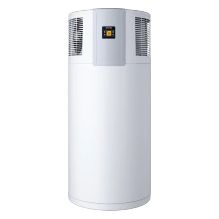  The Stiebel Eltron Accelera 220 E Heat Pump Water Heater on a white background.