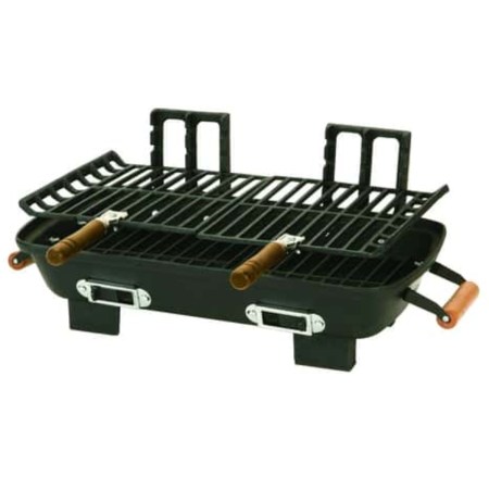  Marsh Allen Cast Iron Hibachi Charcoal Grill on a white background