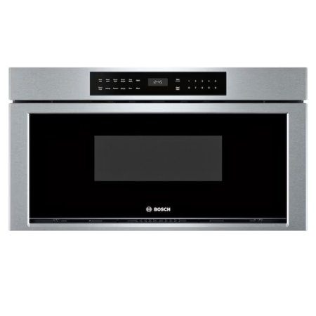  The Bosch 800 Series 30" Built-In Microwave Drawer on a white background.