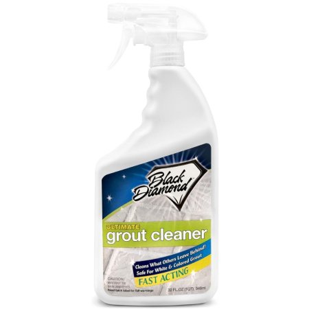  A spray bottle of Black Diamond Ultimate Grout Cleaner on a white background.