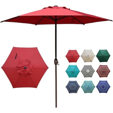  Abba Patio 7.5-Foot Market Umbrella on a white background