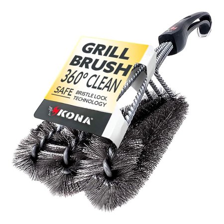  The Kona 360 Clean Grill Brush on a white background.